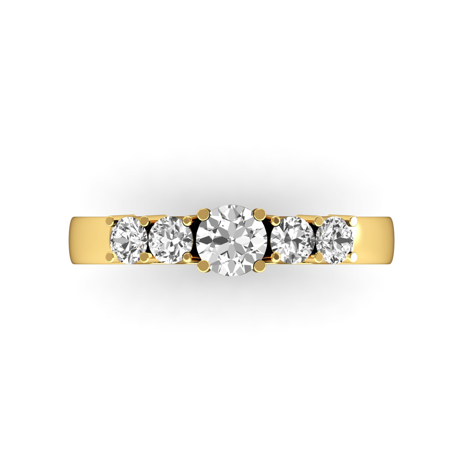 Authentic Diamond Solid Gold Wedding Ring