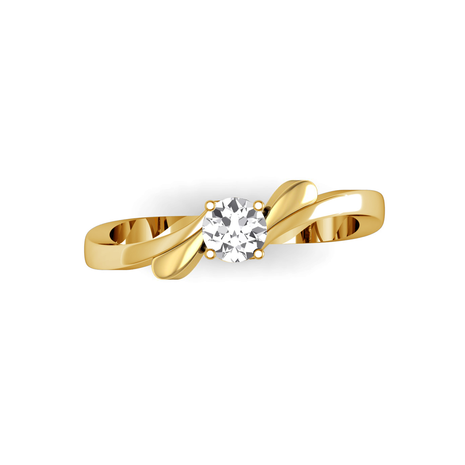 Real Diamond Solid Gold Wedding Ring
