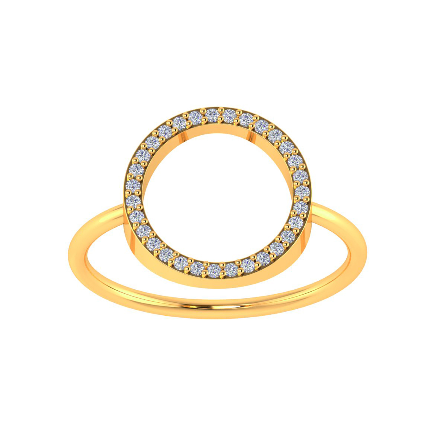 Solid Gold Real Diamond Ring Designer Jewelry
