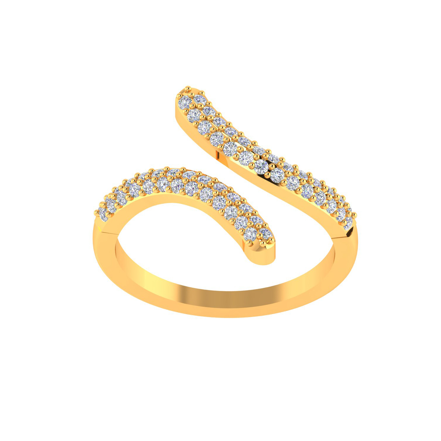 Solid Gold Authentic Real Diamond Ring